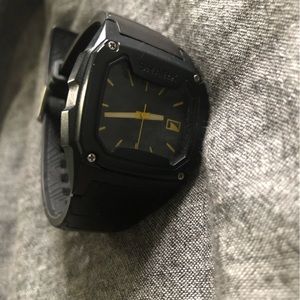 Shark Freestyle Black and Yellow Watch